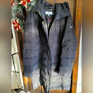 Calvin Klein, black winter coat.